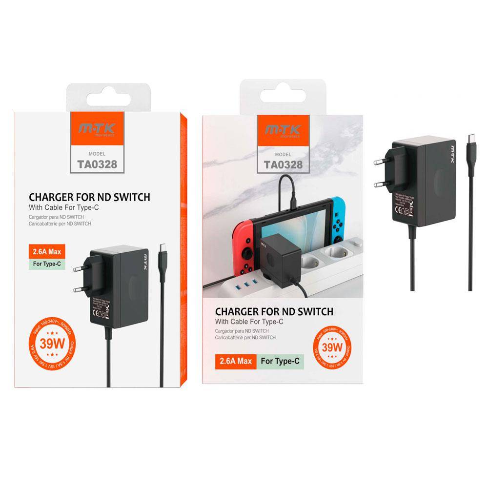 ALIMENTADOR ESPECIFICO 39W 2.6A PARA NINTENDO SWITCH