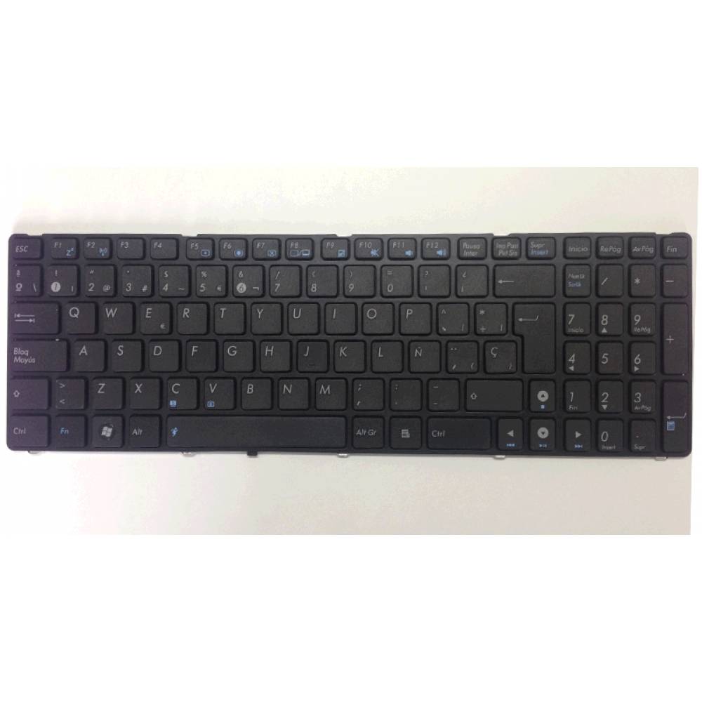 TECLADO ASUS ESPAÑOL G51VX /X61 /K52 /G60 /X53 /F55 NEGRO CON MARCO