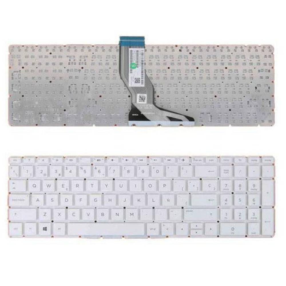 TECLADO COMPATIBLE HP PAVILION 15-BS BLANCO SIN MARCO