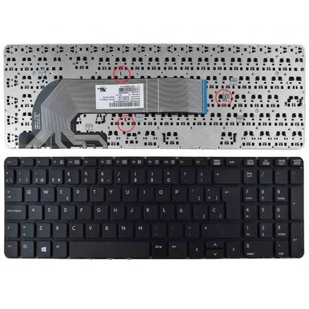 TECLADO COMPATIBLE HP 450 G0 G1 / 455 G1 G470 G1 NEGRO SIN MARCO