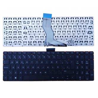 TECLADO HP 15-AB SIN MARCO NEGRO