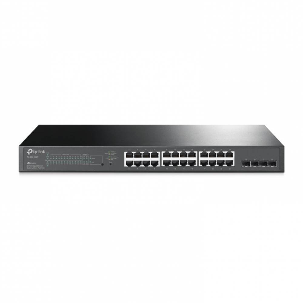 TP-LINK SWITCH 24 PUERTOS POE + 4 PUERTOS SFP GIGABIT