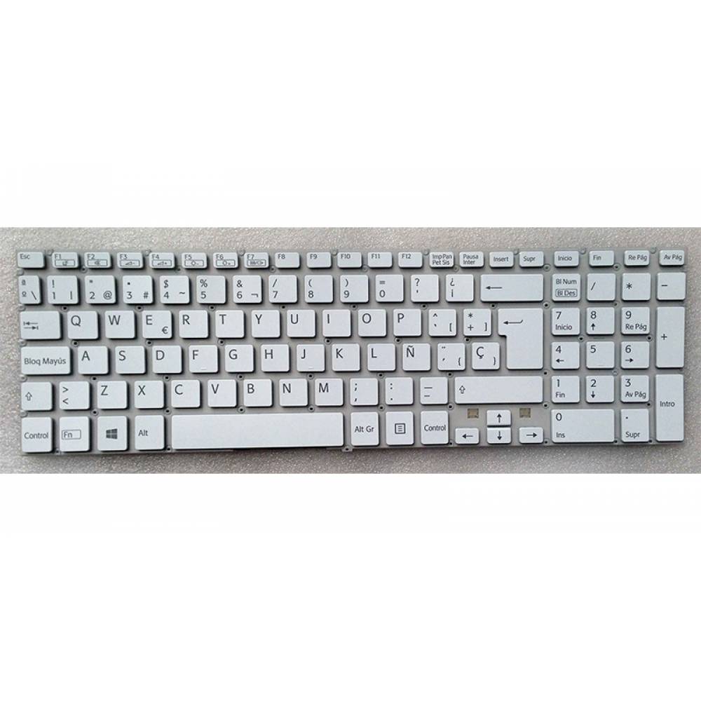 TECLADO SONY VAIO FIT 15 SERIES / SVF15 BLANCO SIN MARCO
