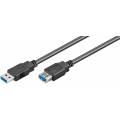 CABLE USB 3.0 TIPO A MACHO - TIPO A HEMBRA - 0.50 METROS (C-1)