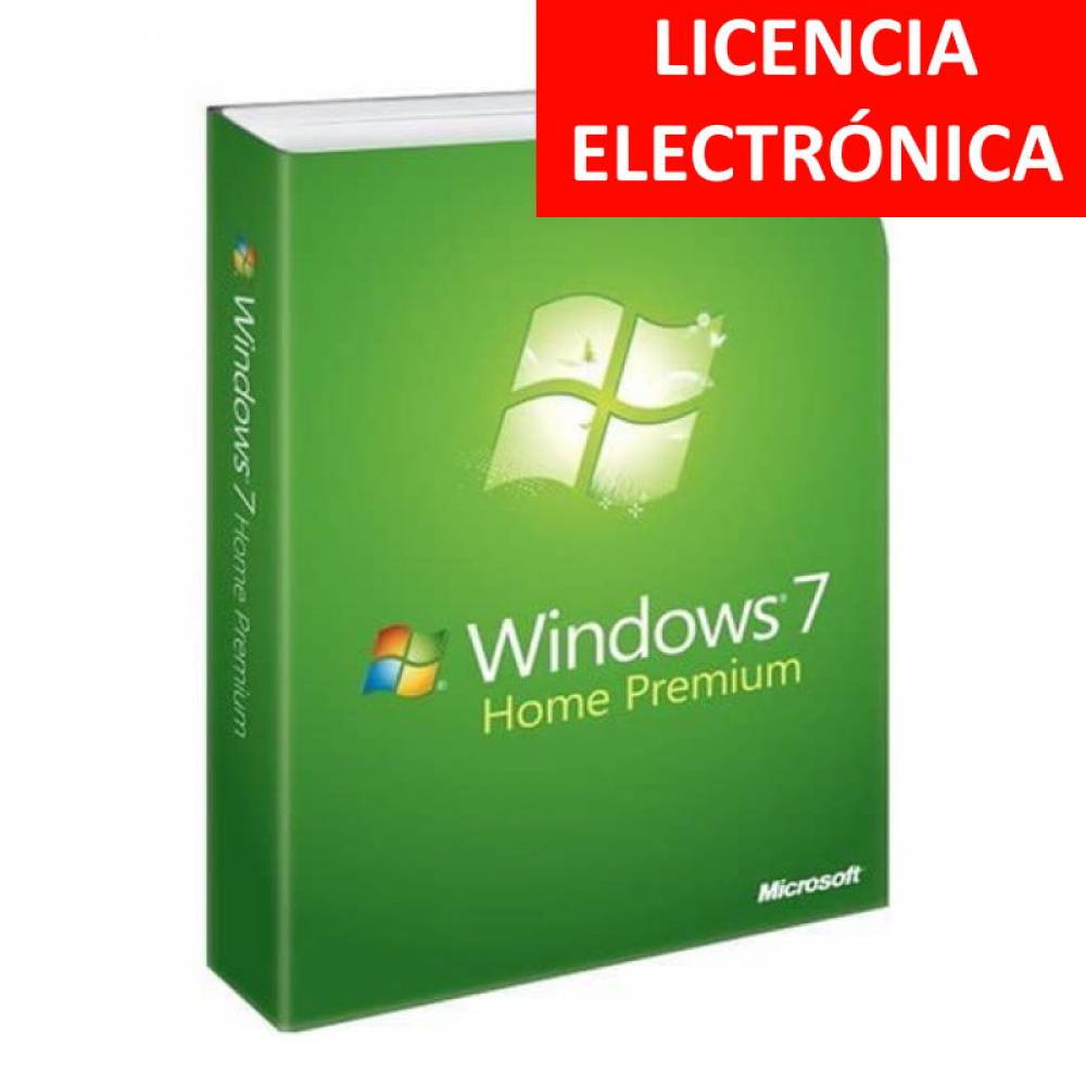 WINDOWS 7 HOME PREMIUM - LICENCIA ELECTRONICA (NO DVD - SOLO CLAVE)